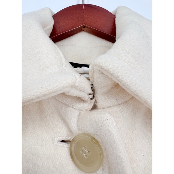 J .Crew Cream Wool Classic Lady Trench Peacoat Mid-Length 4 Vintage - Picture 11 of 16